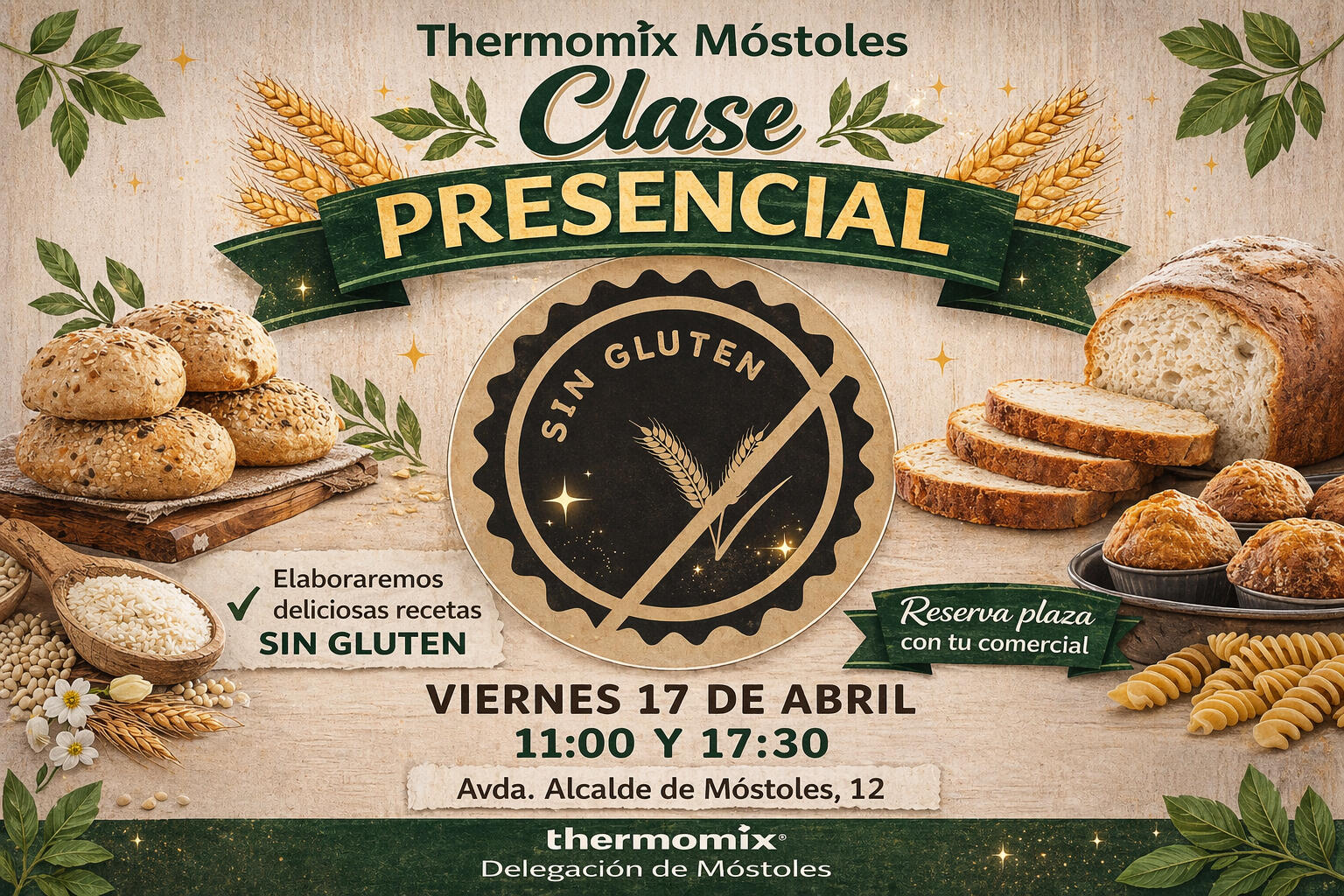 Clase presencial SIn gluten - Thermomix Móstoles Alejandra García